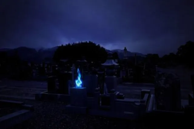 鬼火の正体：夜の闇に浮かぶ青い炎の怪火伝承と“死者の灯り”の民俗学